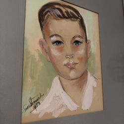 Original 1953 Portrait Painting By Stronach