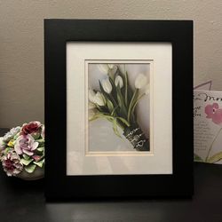  8x10 Picture Frame, Black Photo Frame for Tabletop or Wall Display, Fits Pictures 5x7 with Mat or 8x10 Without Mat