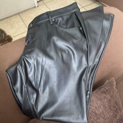Faux Leather Pants