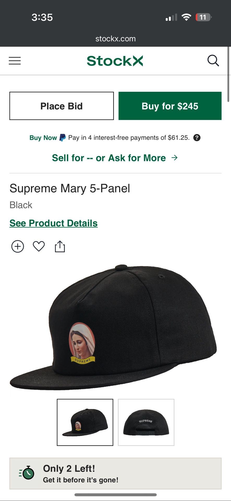 Supreme Mary Hat