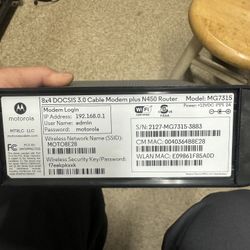 Motorola N450 Xfinity cable modem