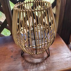 Bamboo Candle Holder Decor