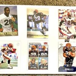 🏈 Corey Dillon 6-Card Lot #1 🏈 Card details in the description