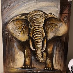 Elephant Picture Painting Brand New