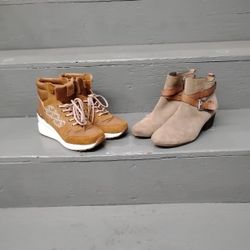 Michael Kors -Coach  Ankle Boots Combo Size 6.5