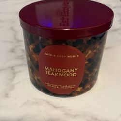 Bath & Body Works Mahogany Teakwood Jar Candle, Multi-Wick, Soy, 14.5oz