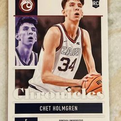 NBA Panini Oklahoma City Thunder Chet Holmgren Rookie Basketball Card