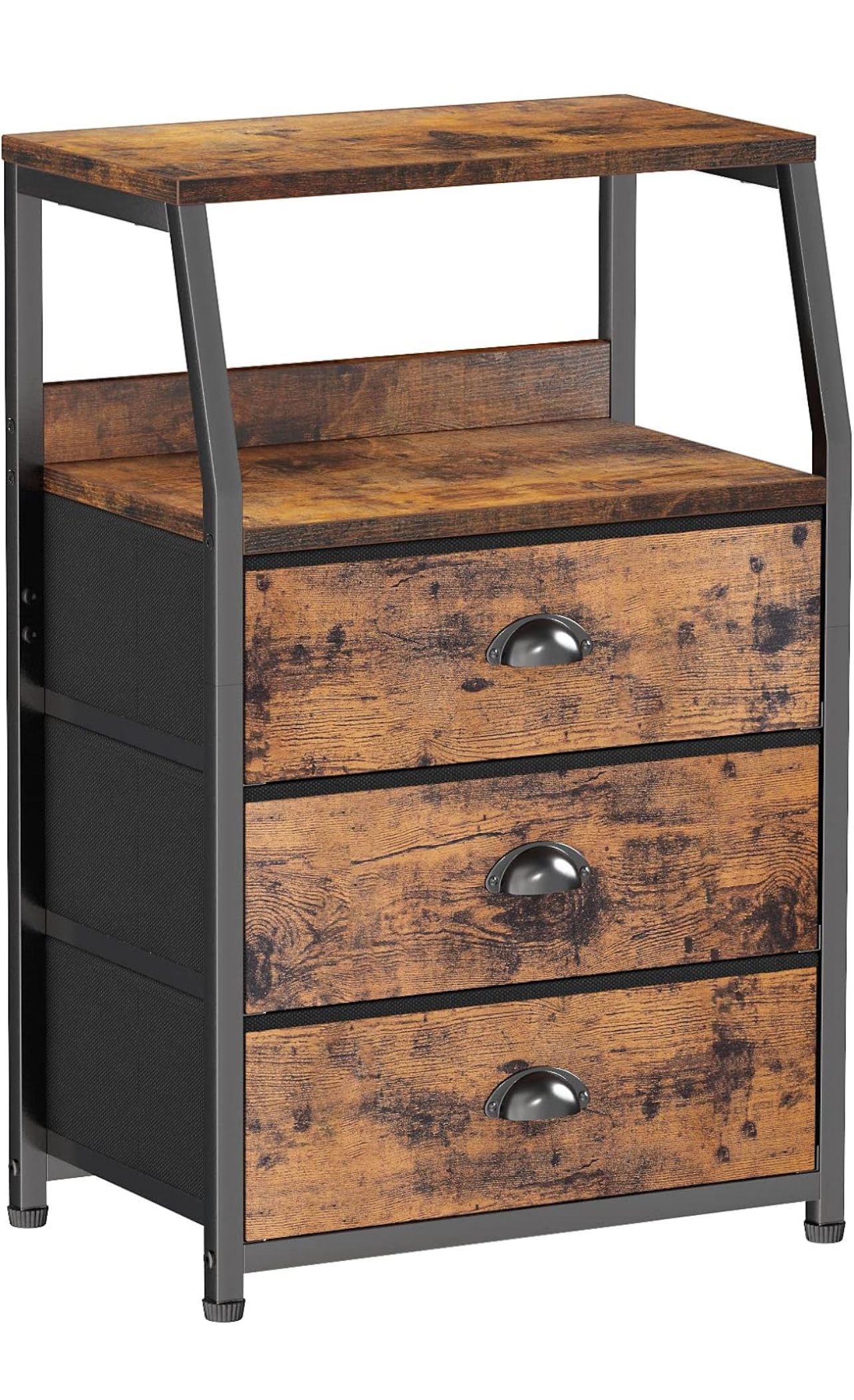 Table with 3 Storage Drawers, Nightstand (٩٦٧)رقم ج