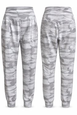 Alphalete Women’s XL Gray White Camo Jogger Pants High Rise Pockets Athletic