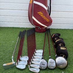 Rare Ladies Mizuno T-Zoid MP-30 Golf Set Graphite Shafts L-Flex