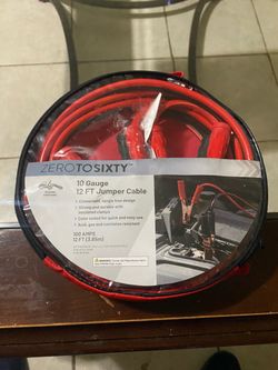 Zero to Sixty 10 Gauge 12 FT Jumper Cables