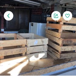 wooden crates