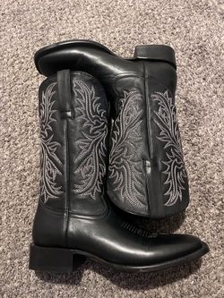 CASH ONLY! JB Dillon Reserve Black Western Cowboy Boots Size 10D – Worn Once – Like New
