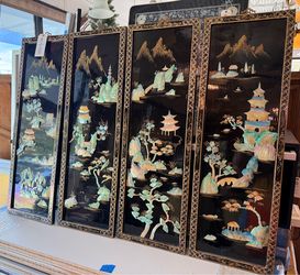 Asian Panels Set Of 4 Decor - 50% OFF OFFER!!!