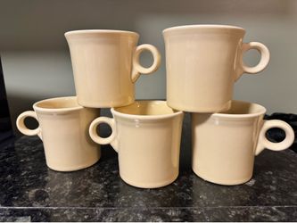 Vintage Fiesta Ivory/Cream Coffee Mugs – Set of 6 or Individual