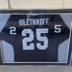 Fred Biletnikoff Oakland Raiders Signed Jersey With MVP Inscription 