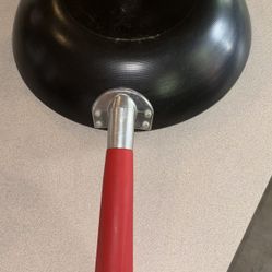 12" non-stick iMusa wok with Red Rubber handle