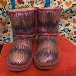 Uggs Sequin Pink/ Purple Size 6
