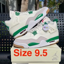 Jordan 4 SB Size 9.5 NEW Green Brick Travis Gamma Cat