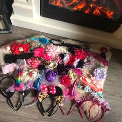Headband And Bow Lot