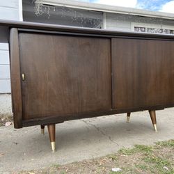 Vintage Mid Century Modern Credenza 