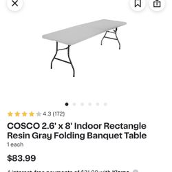 8ft Folding Table 