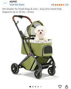 Pet stroller Green -new