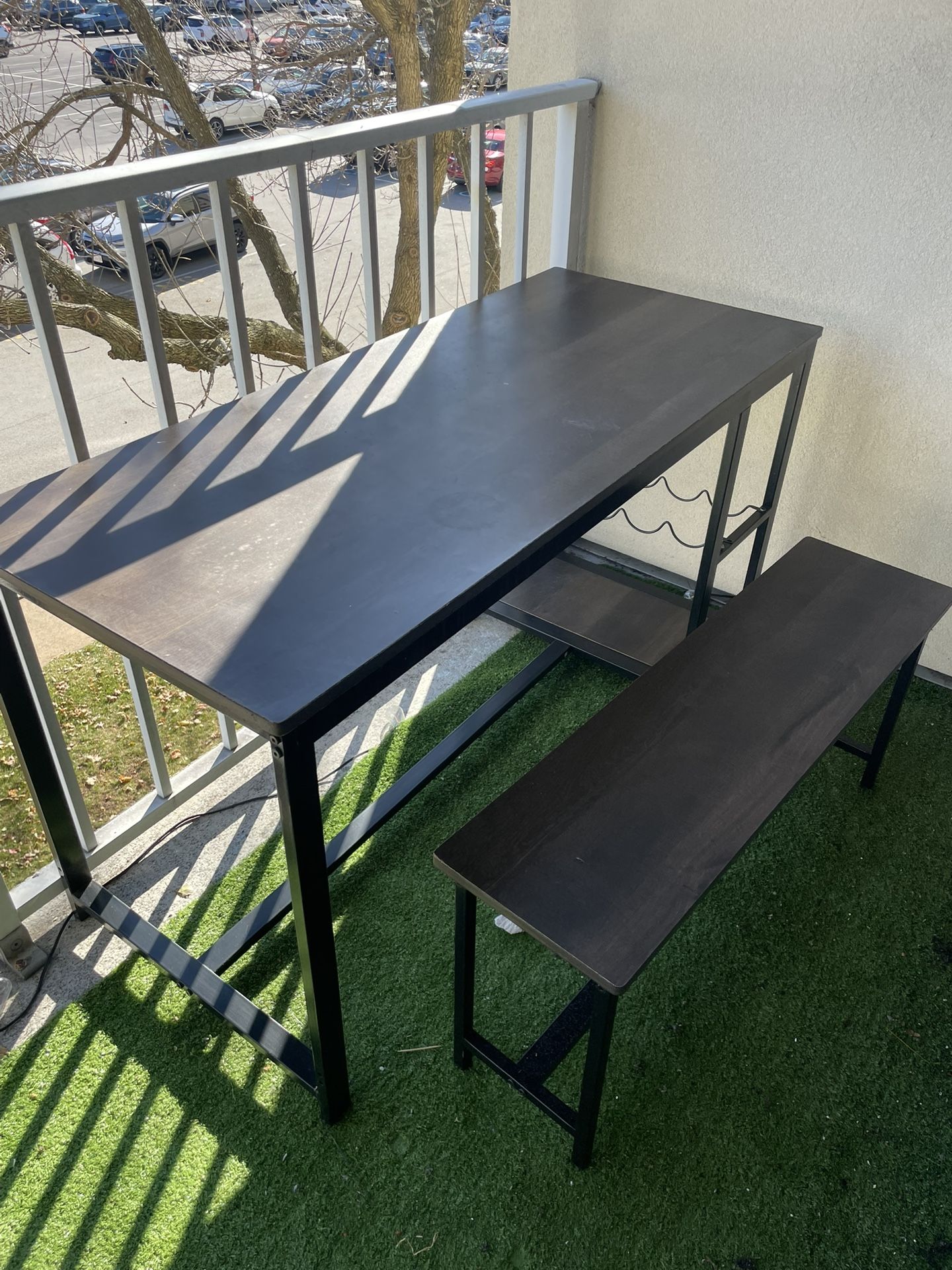 Small Dining Table With Two Benches