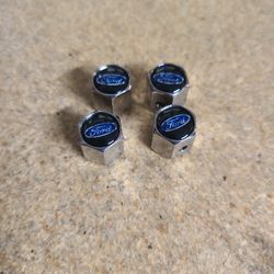 Brand New Ford Chrome Heavy Duty Tire Valve Caps