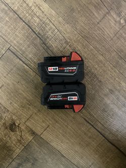 Milwaukee M18 5 Amp Battery 2 Pack