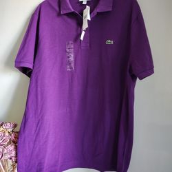 Men's Shirt Size 7 XXL Color Cosak Purple Brand Lacoste 