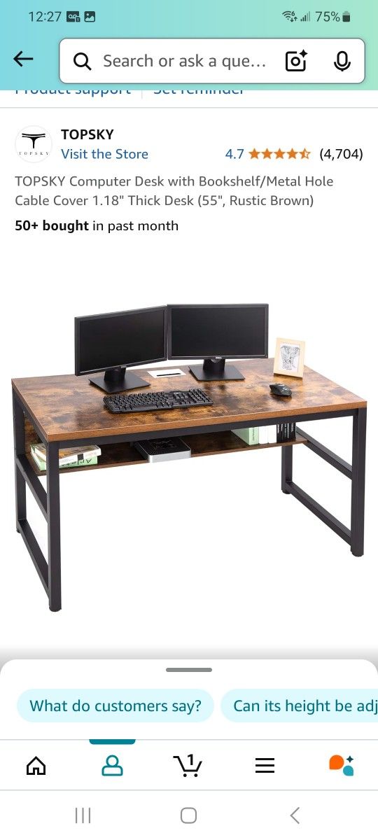 Computer Desk & File Cabinet