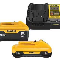 20V MAX Lithium-lon 6.0Ah and 4.0Ah Battery and Charger Starter Kit
