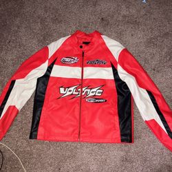 Fashion nova Leather Race Jacket 