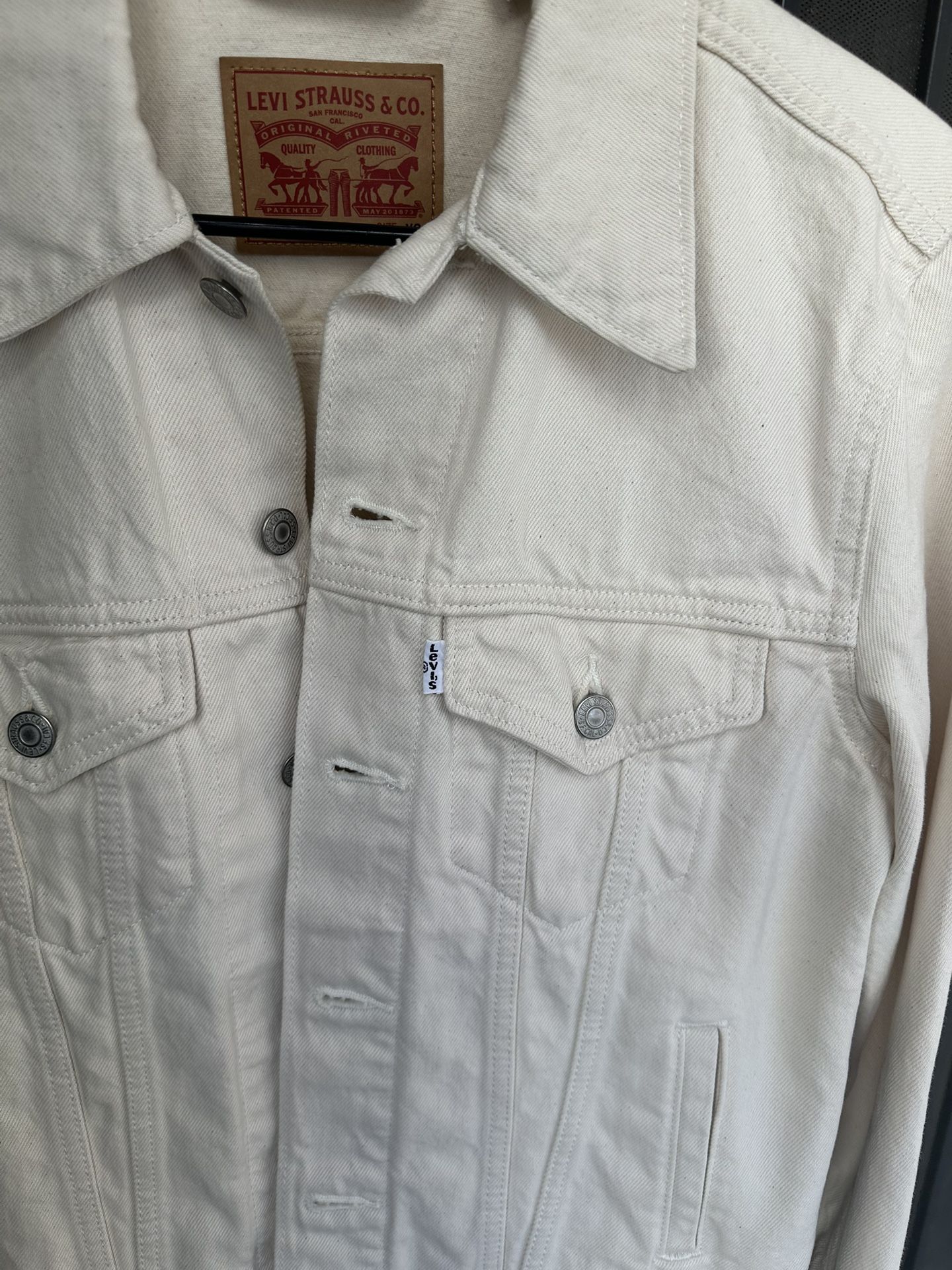 Levi White Denim Jacket