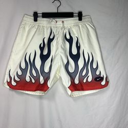 Nike Woven Flow Americana Shorts Mens Large Flames Fire DV9628-133
