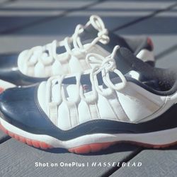 AIR JORDAN XI 11 RETRO LOW WHITE RED BLACK CONCORD BRED 