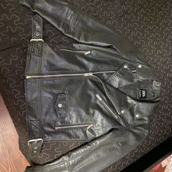 Zara faux leather biker jacket