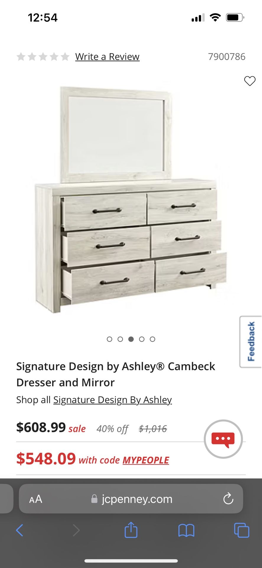 Ashley Furniture Cambeck Dresser And Chest