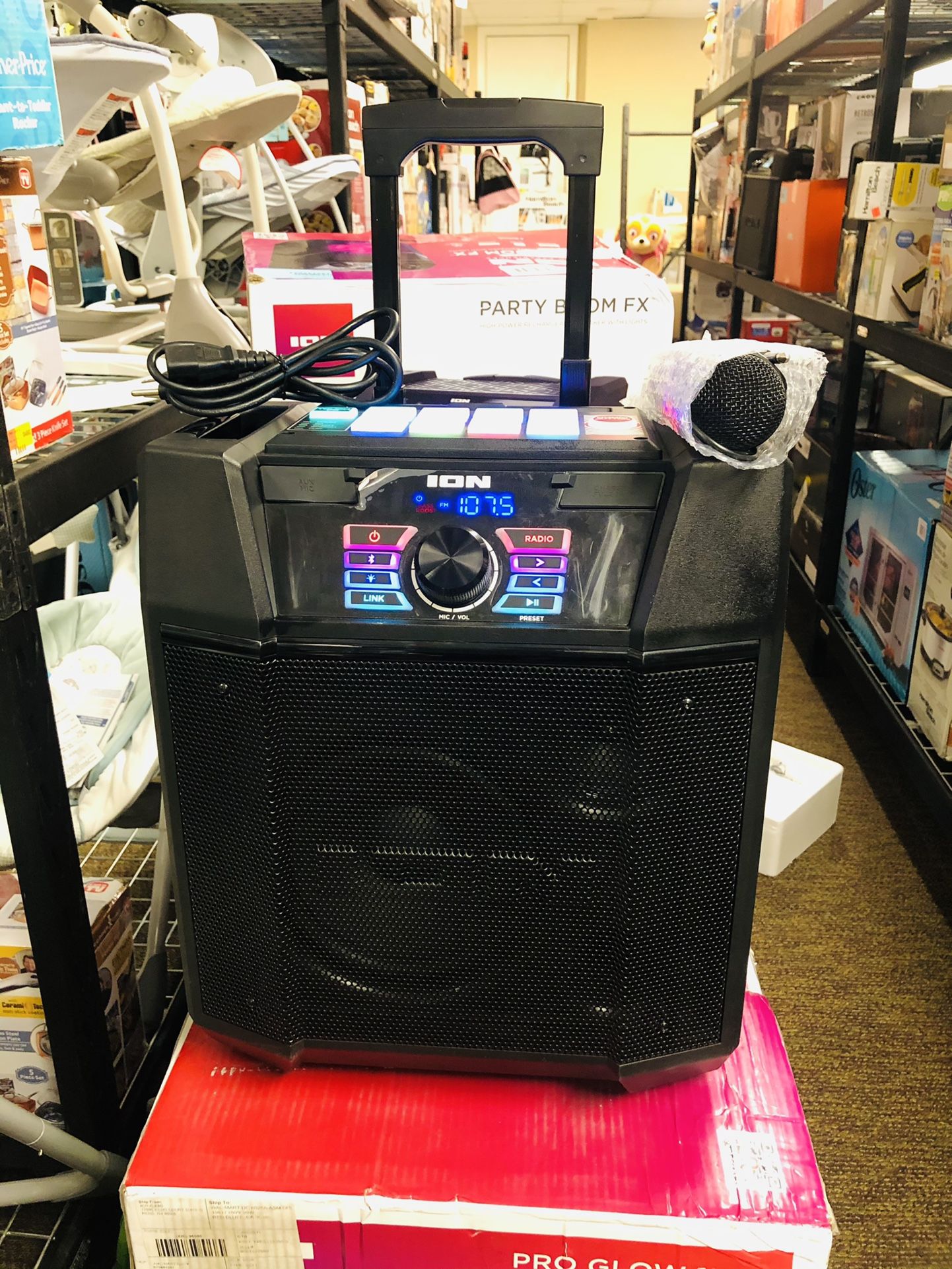 ION Explorer FX High-Power Bluetooth Speaker with Sound Effects New Comes With 🔌 And 🎤 I