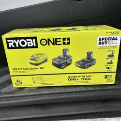 RYOBI - Starter kit : Charger and 2 batteries