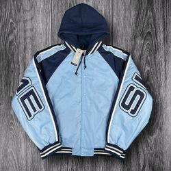 Supreme Hooded Stadium Jacket ‘Blue’ Brand New Size Large