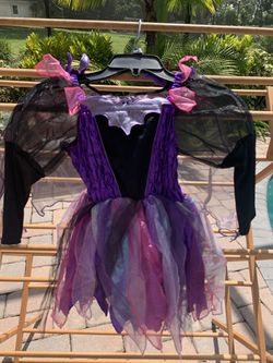 Halloween Girls Bat Witch costume size 6