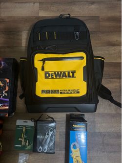 HVAC Gauge, electrical meter, tool bag, & service tools