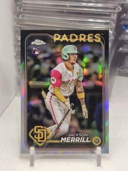 Jackson merrill topps chrome refractor padres rookie