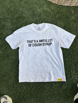 Awful Lotta Cough Syrup Tee Size S 