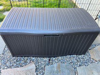 Patio storage box. 52 x29 x 26” high. Must pick up. Excellent condition.