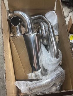 Inch and a half stainless steel AA sidewinder exhaust