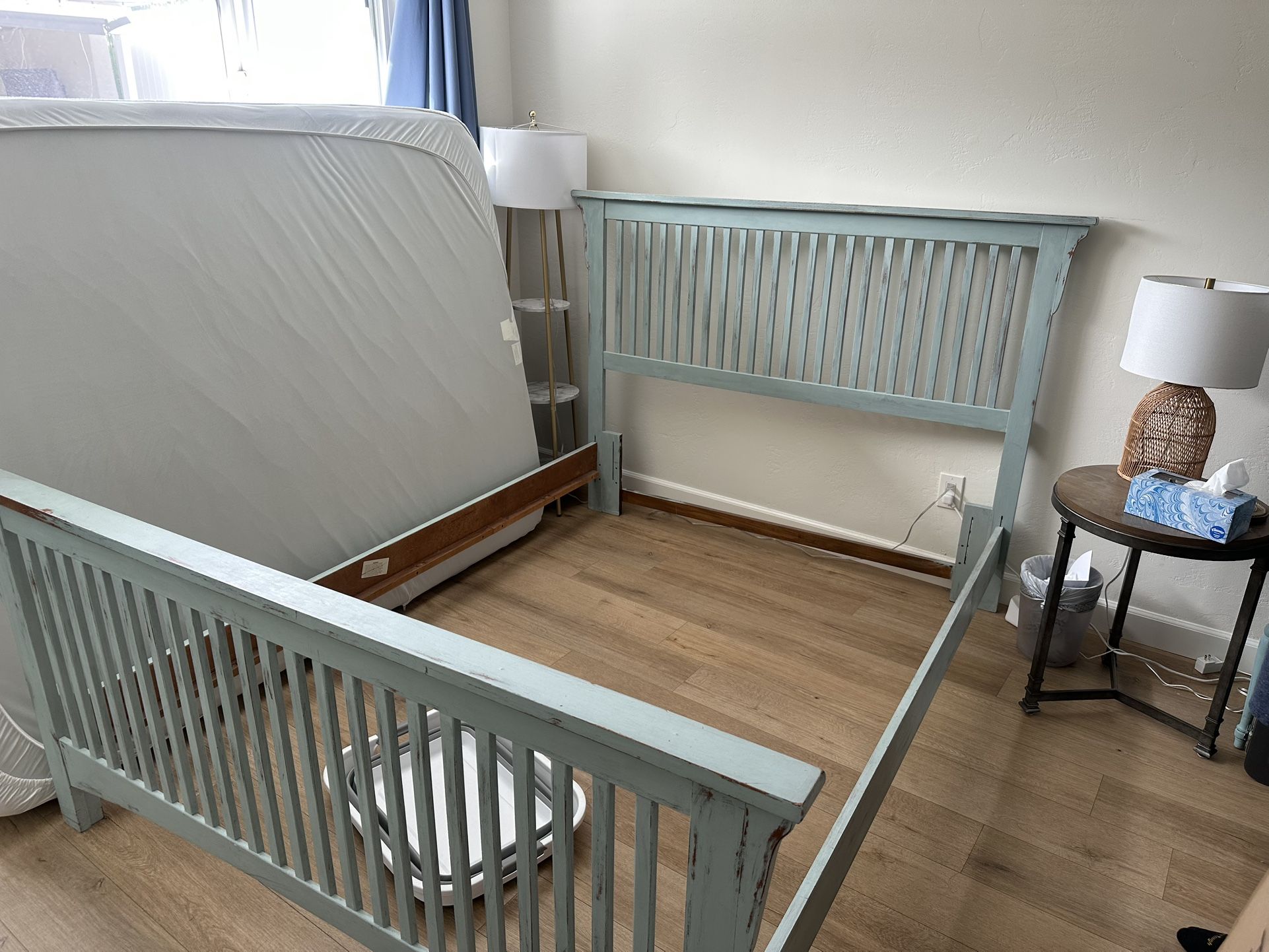 Queen Bed Frame and boxspring