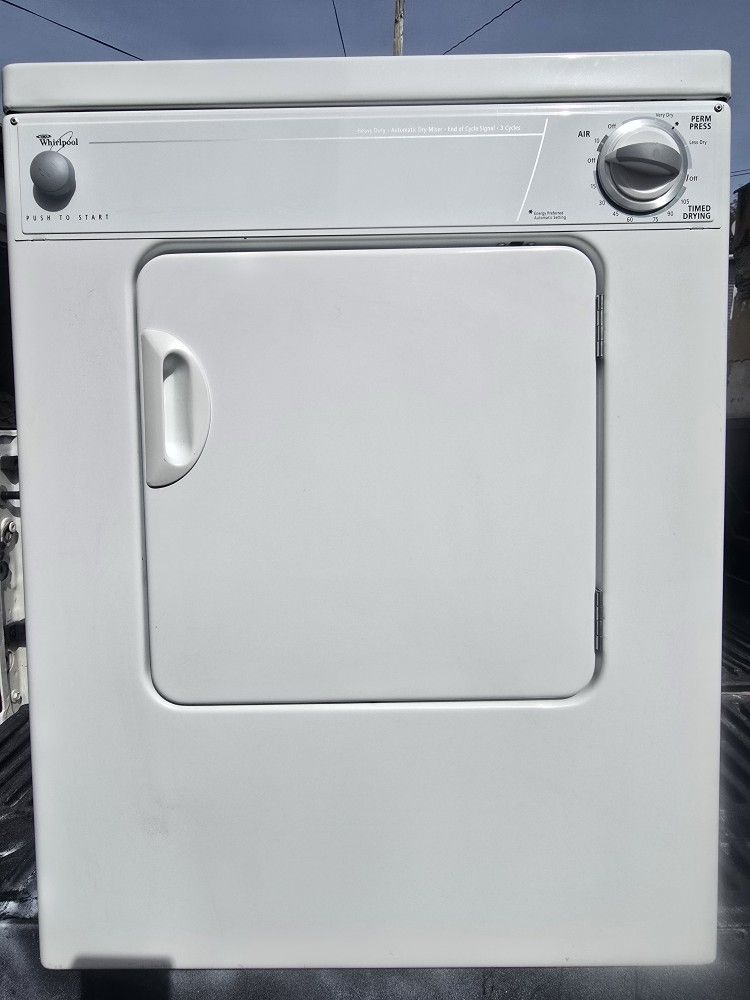 2 year old Whirlpool medium capacity 120volt (standard home outlet) electric dryer. Model number is in the photo gallery! Dryer is in excellent workin
